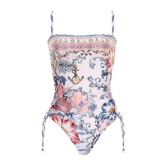 NEW AGUA BENDITA mariel reversible one piece swim suit in multi-colored - Picture 4 of 6